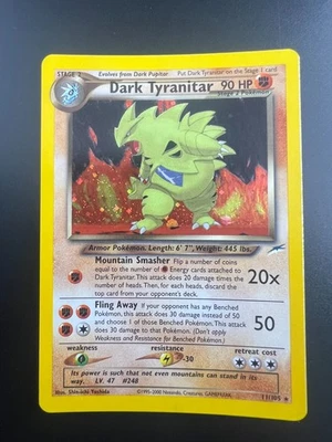 Dark Tyranitar - 11/105 - Pokemon Neo Destiny Unlimited Holo Rare Card NM - Image 1 of 2