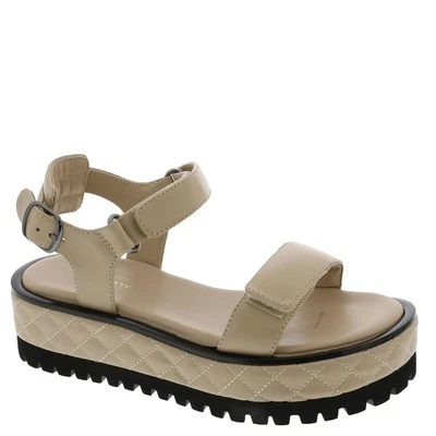 Sandalia para mujer ALL BLACK acolchada de terciopelo Foto 1 de 4