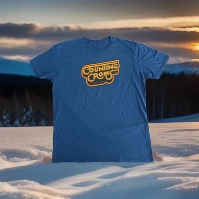 Rare Counting Crows Band Logo 2017 North American Concert Tour Shirt 2XL New - Image 1 of 4