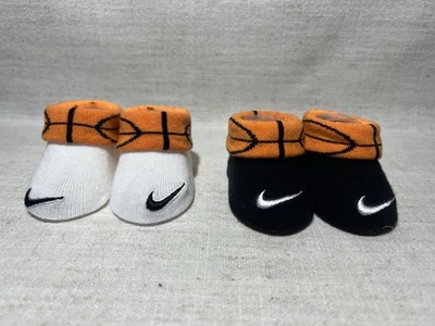 Nike Newborn Infant Booties 0-6 Months Basketball NIB - Image 1 of 4
