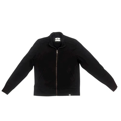 Chaqueta American Giant Moto Cremallera Completa Para Hombre Grande Negra Pesada Hecha en EE. UU. Foto 1 de 4