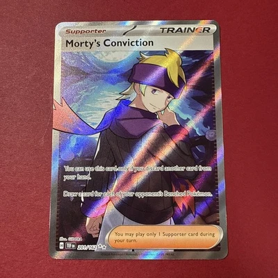 Morty's Conviction 201/162 SV05: Temporal Forces Holo Full Art Pokémon TCG - Image 1 of 4