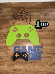 Gaming Room Decorations for Boys Bedroom Gamer Wall Art Lot Controller Minecraft - Picture 1 of 2
