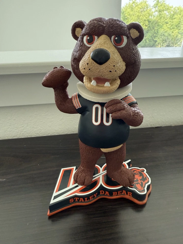 Staley Da Bear Chicago Bears Mascota 100 Aniversario Bobblehead #/144 Sin Caja Foto 1 de 1