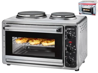 Horno Eléctrico L26 1500W Y 2Placas Kk3423 Gris Clatronic - Imagen 1 de 2