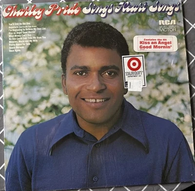 CHARLEY PRIDE SINGS HEART SONGS LP 1971 RCA LSP-4617 Shrink Wrap Hype Sticker NM - Image 1 of 4