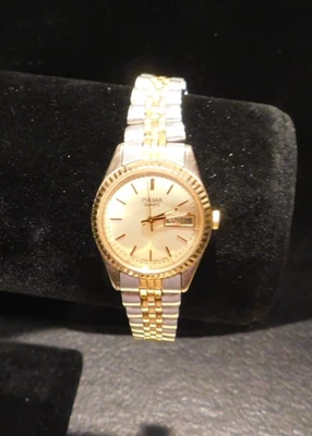 Reloj Pulsar Tono Plata/Dorado V828-008L Funcionando Batt. Inst. 12/6 Ver fotos Foto 1 de 4