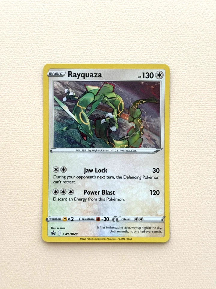 Rayquaza SWSH029 Cosmos Holo Promo Pokemon Card NM Near Mint - Image 1 of 1