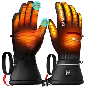 Guantes térmicos, guantes eléctricos térmicos para hombre/mujer recargables, impermeables... - Imagen 1 de 7