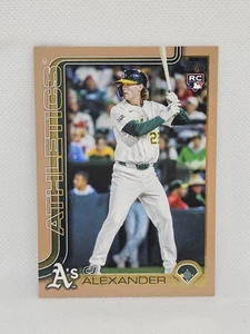 Actualización Topps 2025 oro #US143 CJ Alexander RC #1724/2025 Oakland Athletics - Imagen 1 de 2