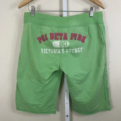 Pantalones Cortos de Sudadera Victoria’s Secret ROSA Vintage Y2K M Medianos Phi Beta Tiro Bajo Foto 1 de 4