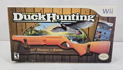 Nintendo Wii Ultimate Duck Hunting W/20" Blaster Hunting Video Game New In Box  - Image 1 of 4