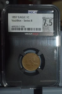 1857 Flying Eagle Cent - 1c NGC Vault Box 7.5(XF45) - Picture 1 of 11