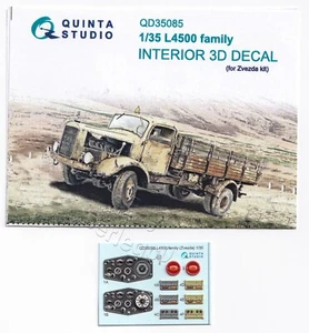 QD35085 Quinta Studio 1:35 L4500 Family Interior 3D Decal for Zvezda kit - Picture 1 of 11