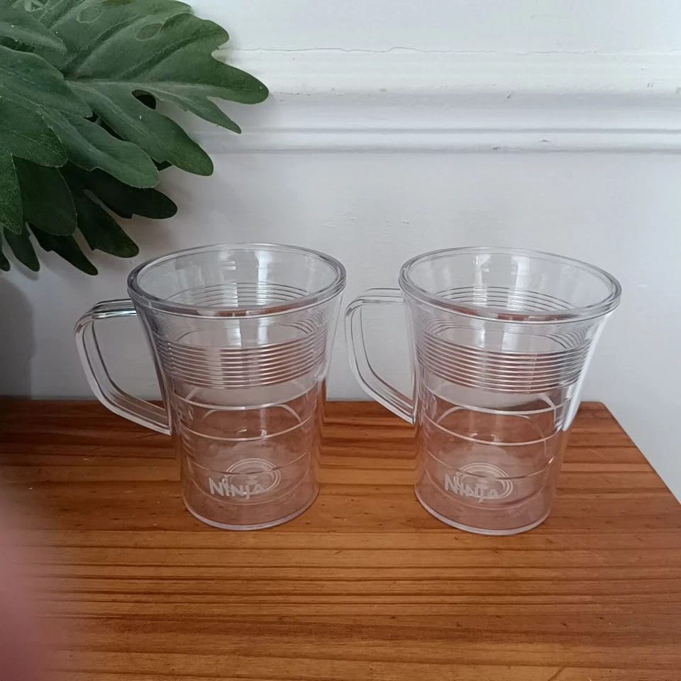 Ninja set de 2 tasses gobelet double paroi avec poignée 350 ml neuf RARE - Photo 1/4