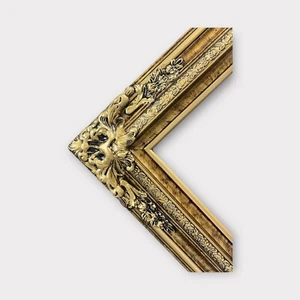 20 x 24  In Stock-Traditional compo XL ornate corners wood frame, Marble Gold - Picture 1 of 11