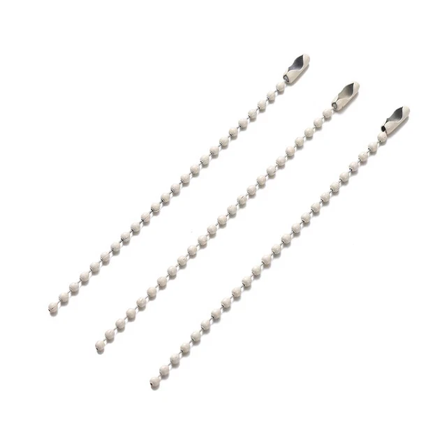 10件装彩色球珠链适合钥匙链手牌连接器DIY — 第 1/4 张图片