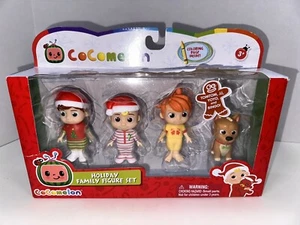 Jazwares CoComelon Holiday Christmas Figure Toys, Set di 4~02 - Foto 1 di 4