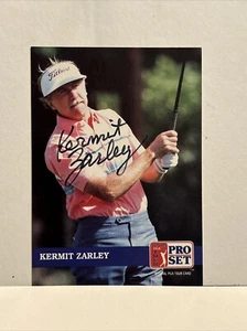 G27 Kermit Zarley #259 1992 Pro Set PGA Golf Tour Autographed Signed Auto Card - Picture 1 of 5