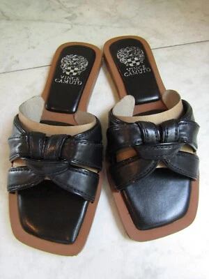 NUEVO EN CAJA Sandalias Vince Camuto Barcellen negras/bebé charol para mujer talla 6 M Foto 1 de 4