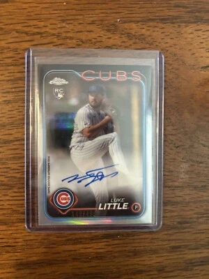 2024 Topps Chrome Baseball Luke Little Refractor Auto /499 Cubs RC - Image 1 of 2