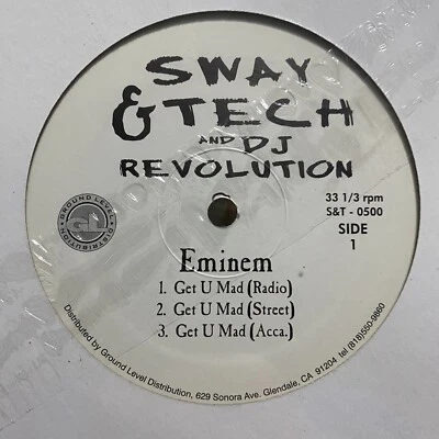 SWAY & TECH - GET YOU MAD (12") 1999!!  RARE!!  EMINEM + KOOL KEITH + MOTION MAN - Image 1 of 2