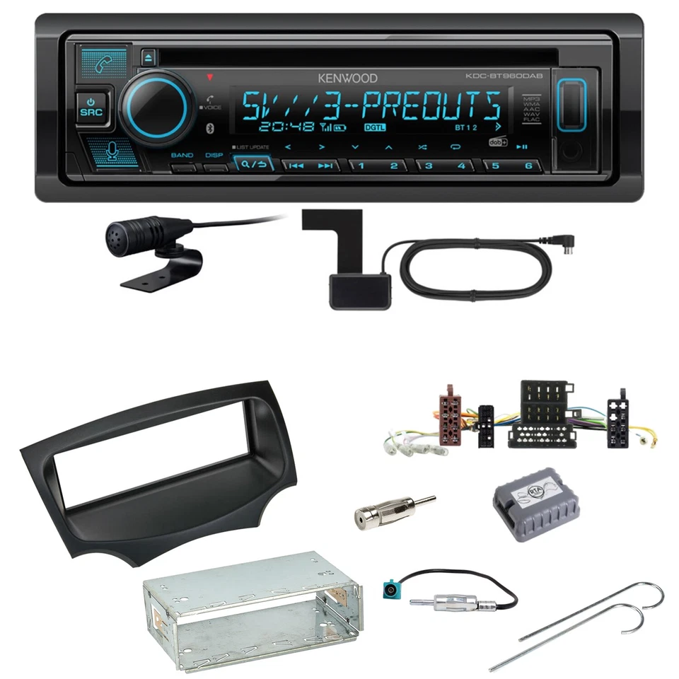 Kenwood KDC-BT960DAB CD/MP3-Autoradio DAB Bluetooth USB iPod AUX-IN