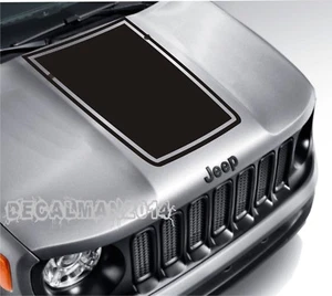 Vinyl hood decal  compatible with Jeep Renegade   - Outlined Graphic - Picture 1 of 1