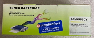Okidata Yellow Toner 43324417 -C for Okidata C5550 MFP / C6100 Series - Image 1 of 4