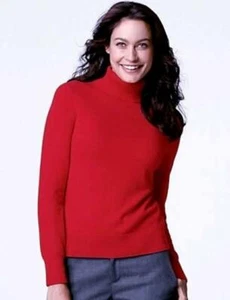 Suéter Mercer Mujer Rojo Manga Larga Pullover Calce Relajado Cuello Alto Talla S Nuevo con Etiquetas - Imagen 1 de 1