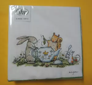 20 Servietten Tee Tea Party Tiere 1 Packung OVP Motivservietten Anita Jeram ihr - Bild 1 von 4