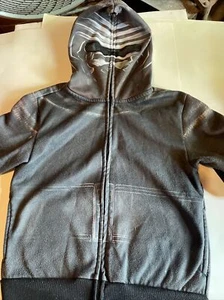 STAR WARS SWEATSHIRT YOUTH SMALL HOODED ZIP UP YOUTH HOODIE BLACK - Picture 1 of 8