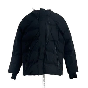 Jack & Jones Hooded Winter Insulated Black Puffer Jacket M Men's Preowned - Picture 1 of 6