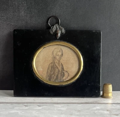 18th Century Miniature Engraving Countess du Barry 1770 Mademoiselle Vaubernier Foto 1 de 4