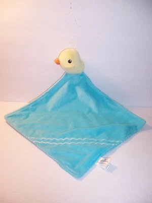 MANTA DE SEGURIDAD - SELLO - Manta de pato amarillo / aguamarina - juguete de sonajero - EX. COND Foto 1 de 4