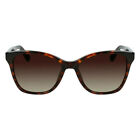 Calvin Klein CK 21529S 220 Brown Havana Plastic Sunglasses Brown Gradient Lens