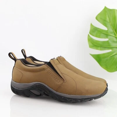 Mocasín Merrell Para Hombres Jungle Moc Sin Cordones Talla 10 Impermeable Cuero Marrón Foto 1 de 4