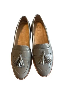 Naturalizer August Women’s Gray Patent Leather Tassel Loafers Size 8.5 W - Picture 1 of 16