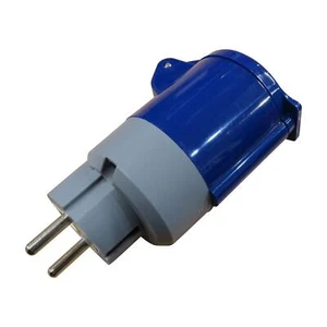 Adaptador de conexión Euro 230 V (enchufe de conversión 2 pines enchufe principal de viaje exterior) - Imagen 1 de 5