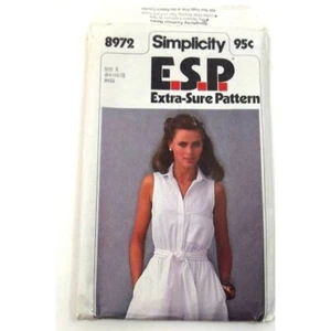 Simplicity 8972 Misses Dress And Sash Size K 8 10 12 Sewing Pattern Uncut - Picture 1 of 2