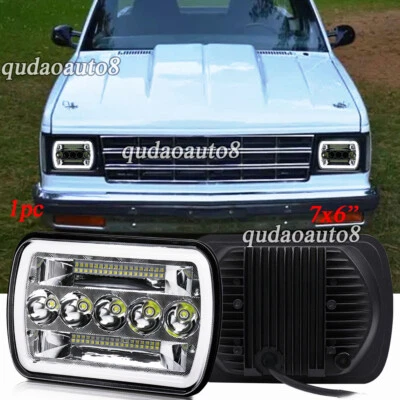 Faro LED halo DRL haz alto/bajo Fit Chevy S10 Pickup 1982-1993 5x7 7x6" H6054 Foto 1 de 4