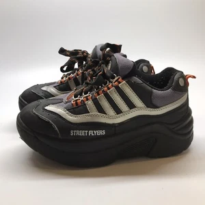 Street Flyers Sneaker Skate Shoes Youth Size 4US Black/Gray - Picture 1 of 20