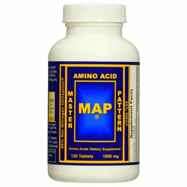 MAP Master Amino Acid Pattern 1000mg Tablets - 120 Count