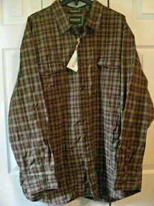 Camisa grande para hombre al aire libre talla real 3X lona cata de vino nueva con etiquetas - Imagen 1 de 2
