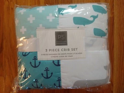 The Peanutshell Nautical Crib Bedding Set- 3 Piece - Image 1 of 4