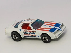 Vintage 1977 Hot Wheels Heroes Trans Am Hot Bird Captain America Hong Kong - Picture 1 of 6