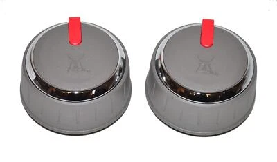 Weber 66048 Set of 2 Red Control Knobs for Genesis II E SE Series 2017 Plus - Image 1 of 2