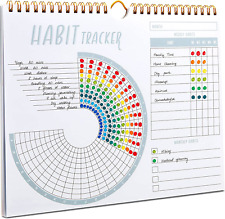 Lamare Habit Tracker Calendar - Inspirational Habit Journal with Spiral Binding