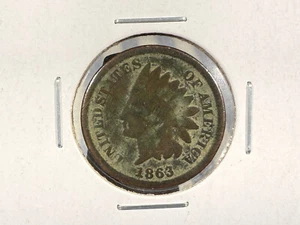 1863-P Indian Head Cent Civil War Era Penny 1¢ "No Reserve" SP4141 - Picture 1 of 2
