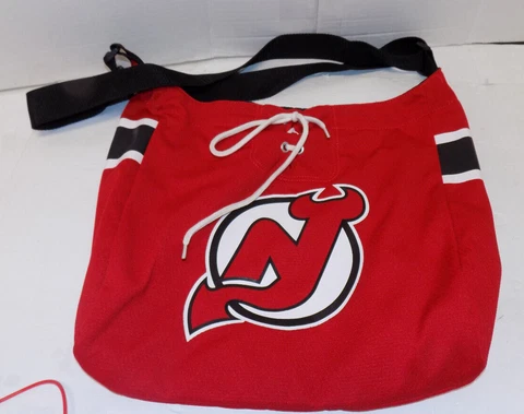 NHL New Jersey Devils Hockey Jersey Tote Bag With Adjustable Strap Cover